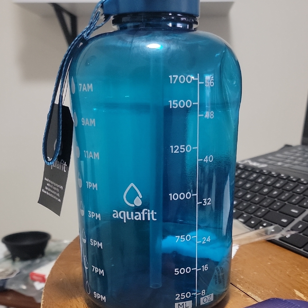 Aqua Deep Blue Hydration Bottle